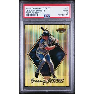 1999 Bowman's Best #8 Jeromy Burnitz 43/400 PSA 9 Mint Milwaukee Brewers - Pop 1